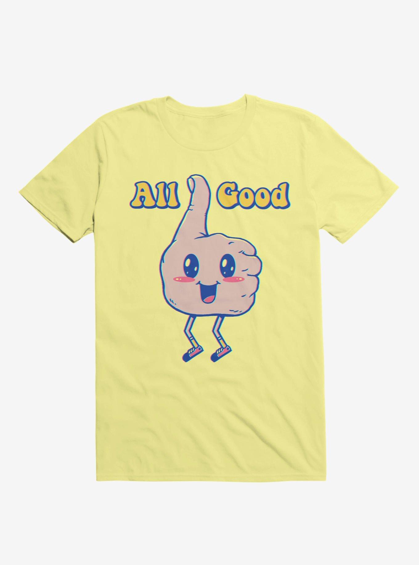 It's All Good Thumbs Up Corn Silk Yellow T-Shirt, , hi-res