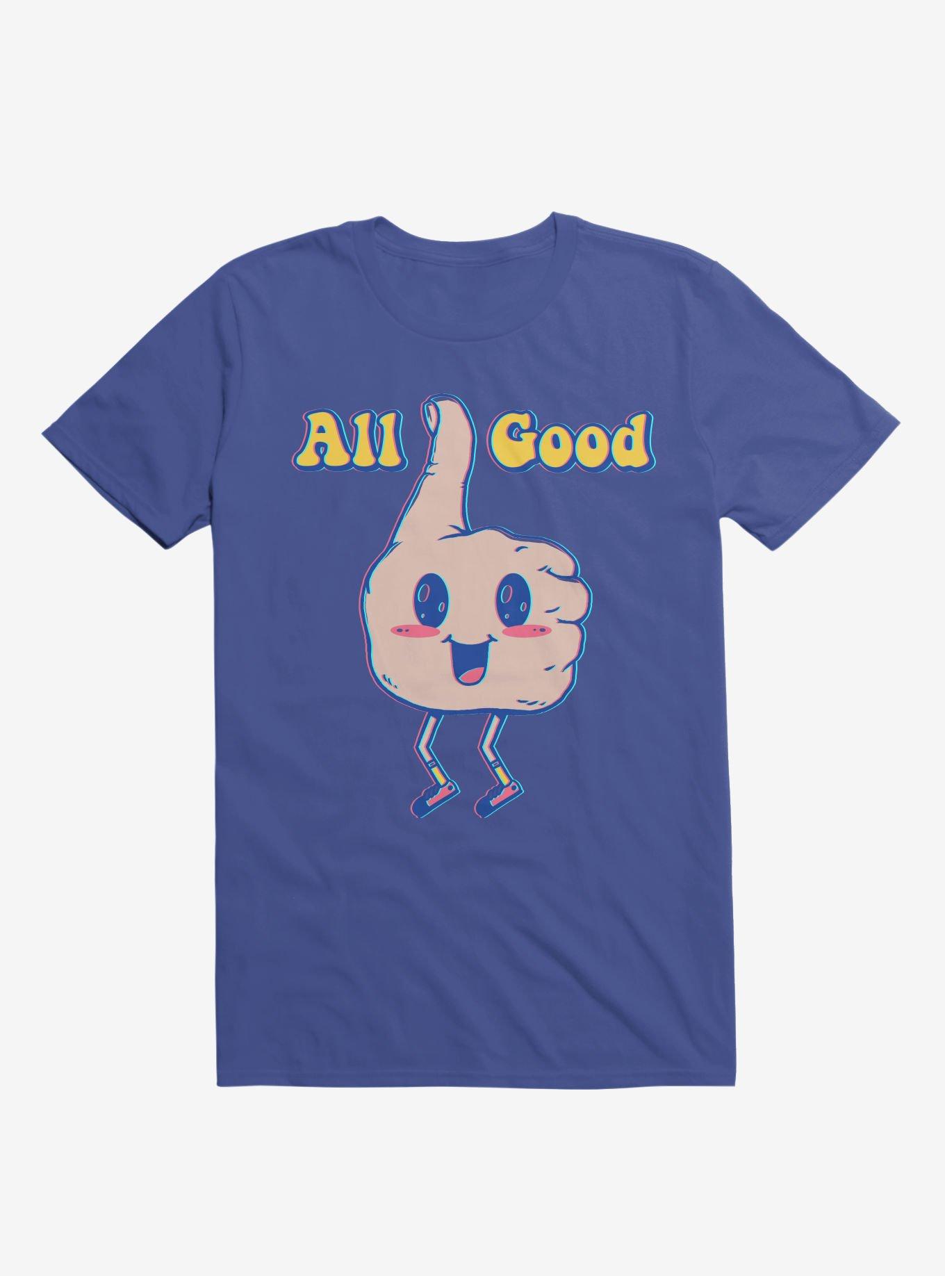 It's All Good Thumbs Up Royal Blue T-Shirt, ROYAL, hi-res