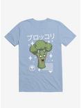 Kawaii Broccoli Light Blue T-Shirt, LIGHT BLUE, hi-res