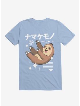 Kawaii Sloth Light Blue T-Shirt, , hi-res