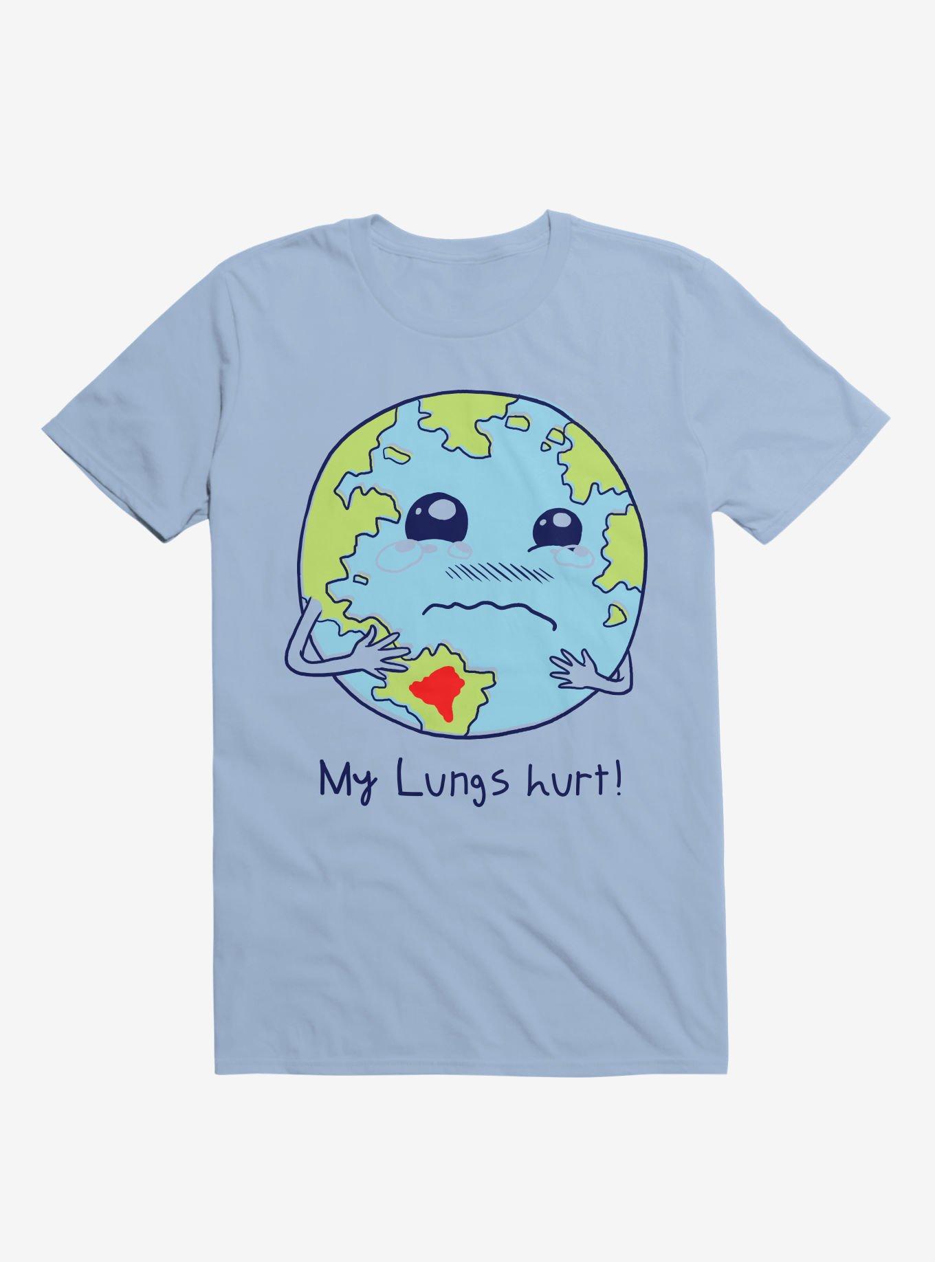 Lungs Of Earth Light Blue T-Shirt