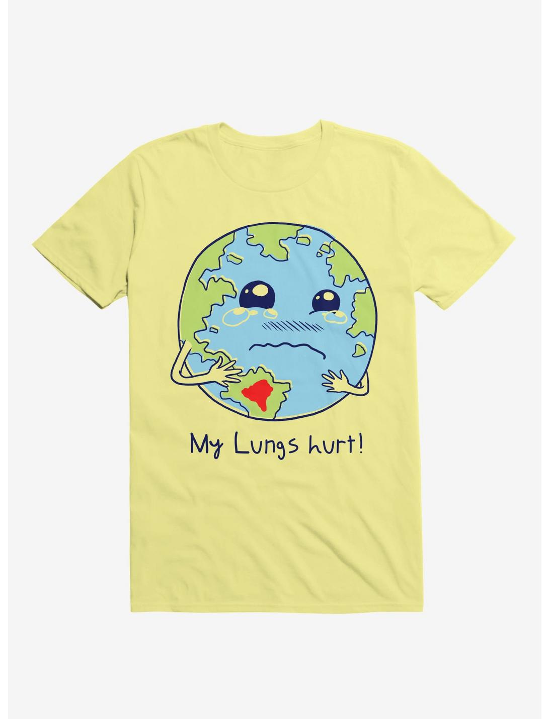 Lungs Of Earth Corn Silk Yellow T-Shirt, CORN SILK, hi-res