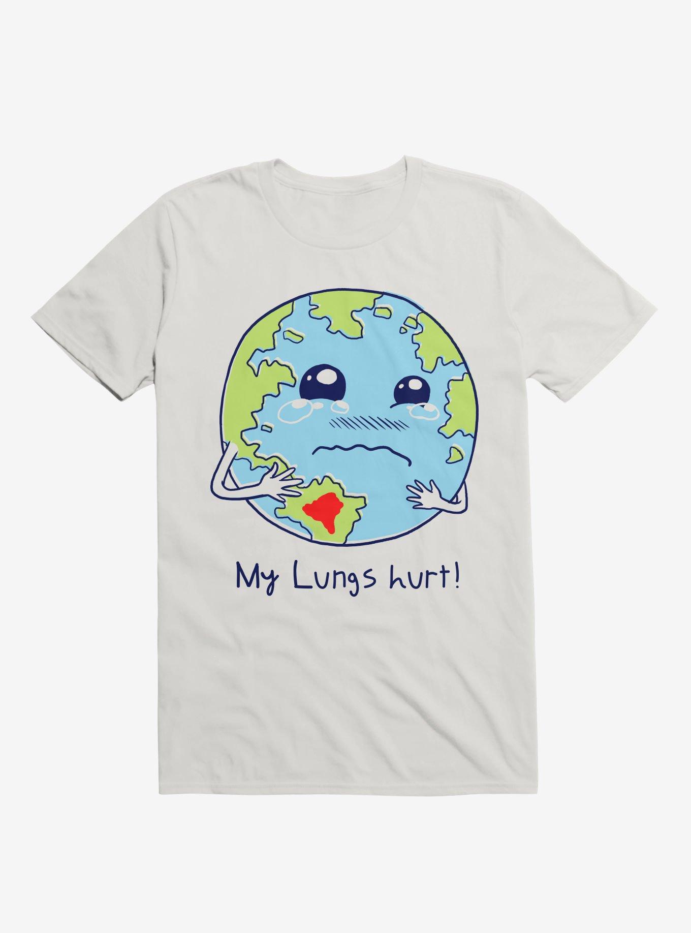 Lungs Of Earth White T-Shirt, WHITE, hi-res