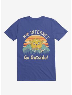 No Internet Vibes! Sunshine Royal Blue T-Shirt, , hi-res
