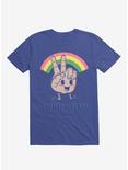 Positive Vibes Rainbow Royal Blue T-Shirt, ROYAL, hi-res