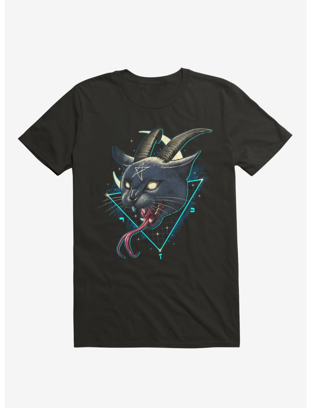 Rad Devil Cat Black T-Shirt, BLACK, hi-res