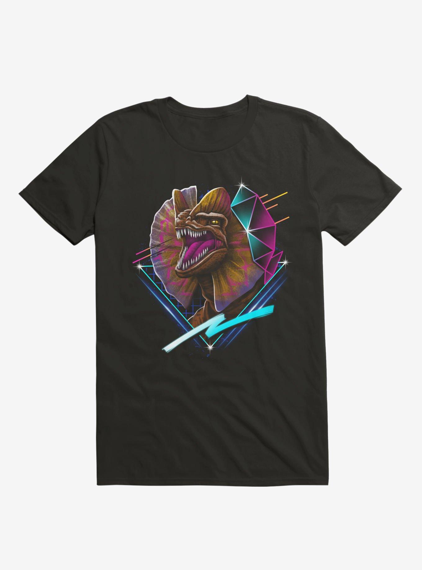 Rad Dilophosaurus Black T-Shirt, BLACK, hi-res