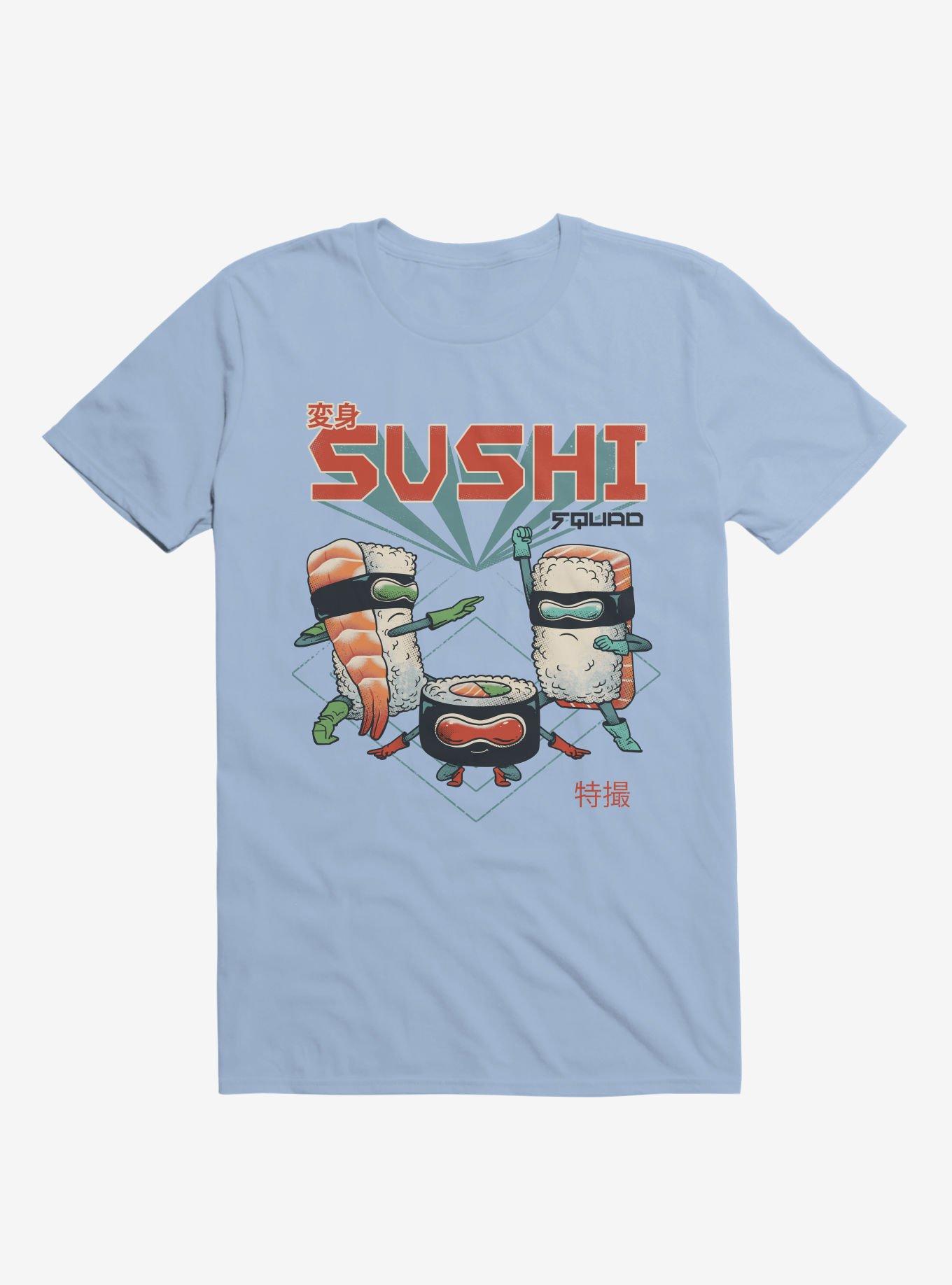 Sushi Squad Light Blue T-Shirt, , hi-res