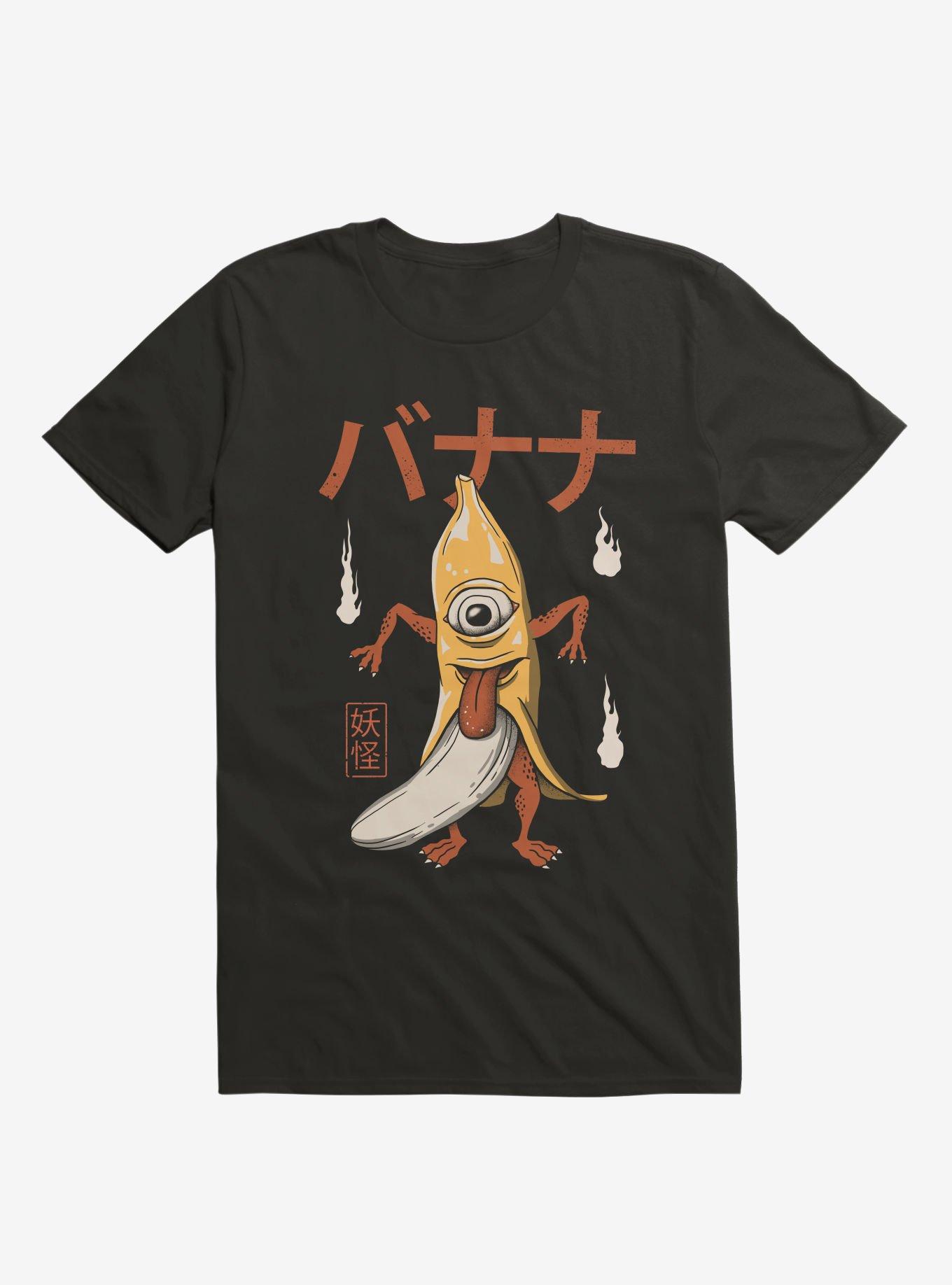 Yokai Banana Black T-Shirt, BLACK, hi-res