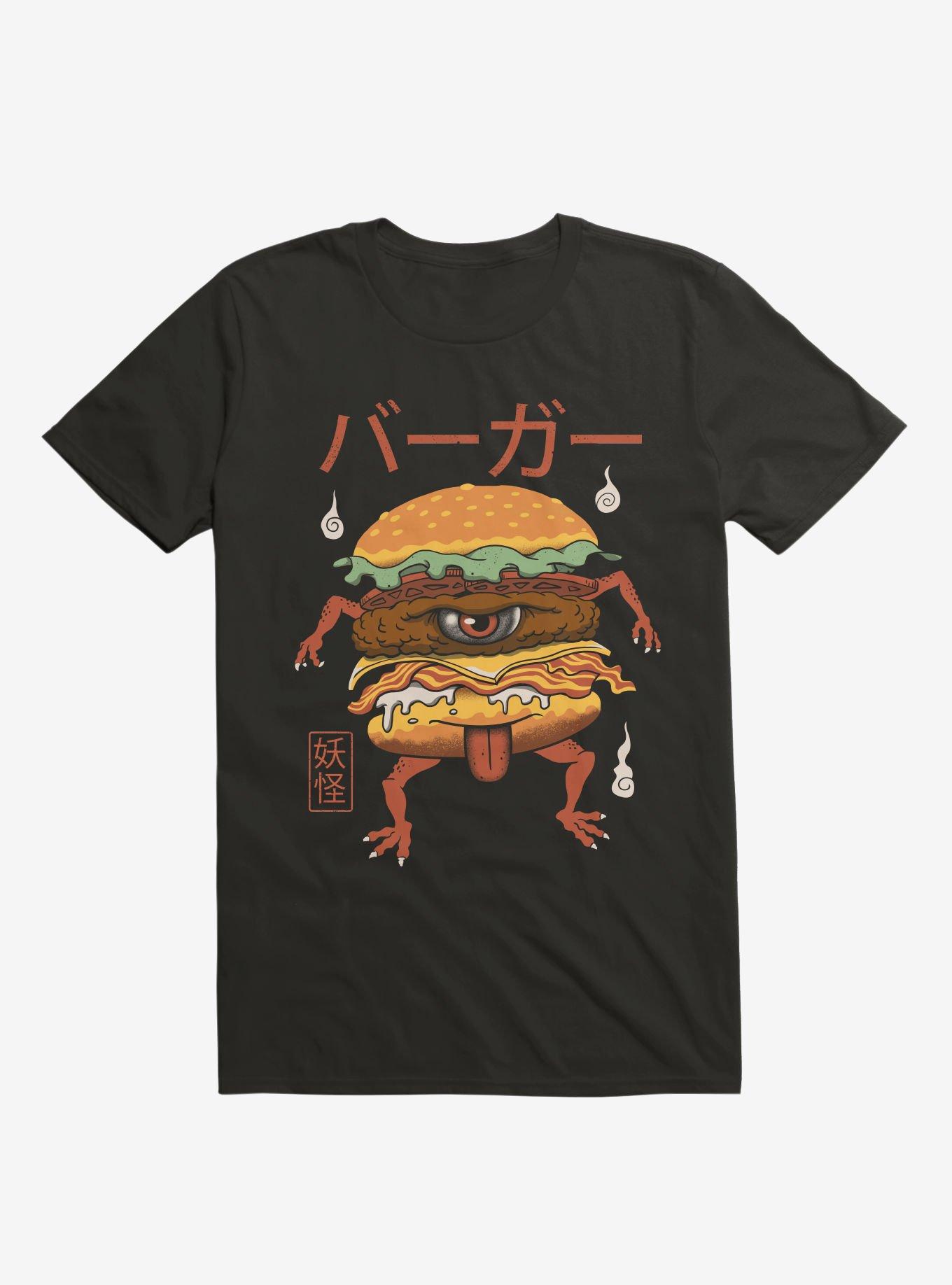 Yokai Burger Black T-Shirt, BLACK, hi-res