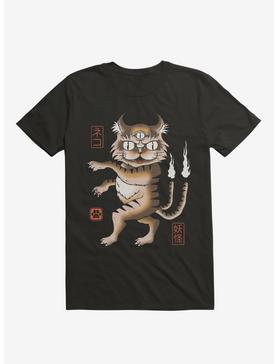 Yokai Cat Black T-Shirt, , hi-res
