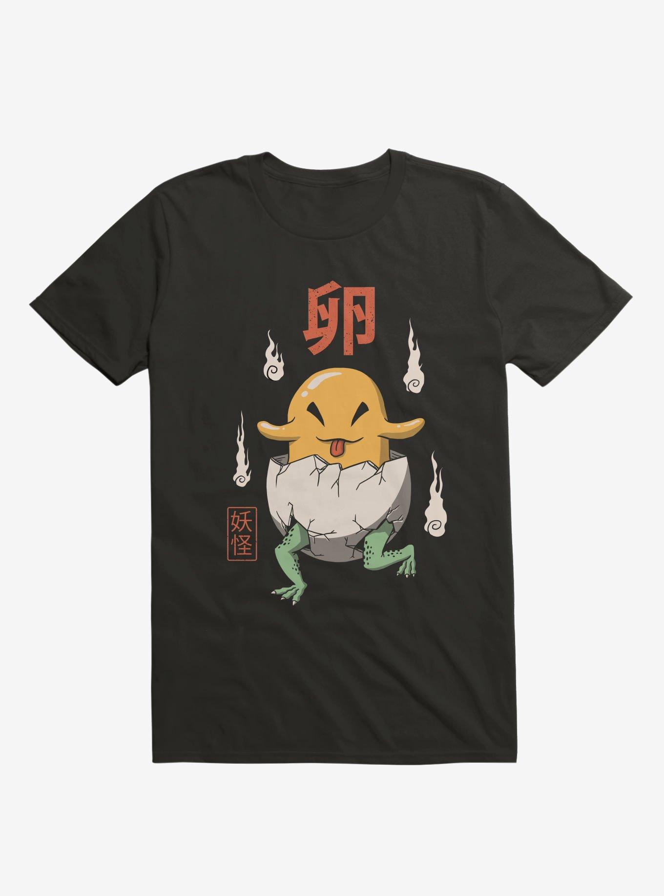 Yokai Egg Black T-Shirt, BLACK, hi-res