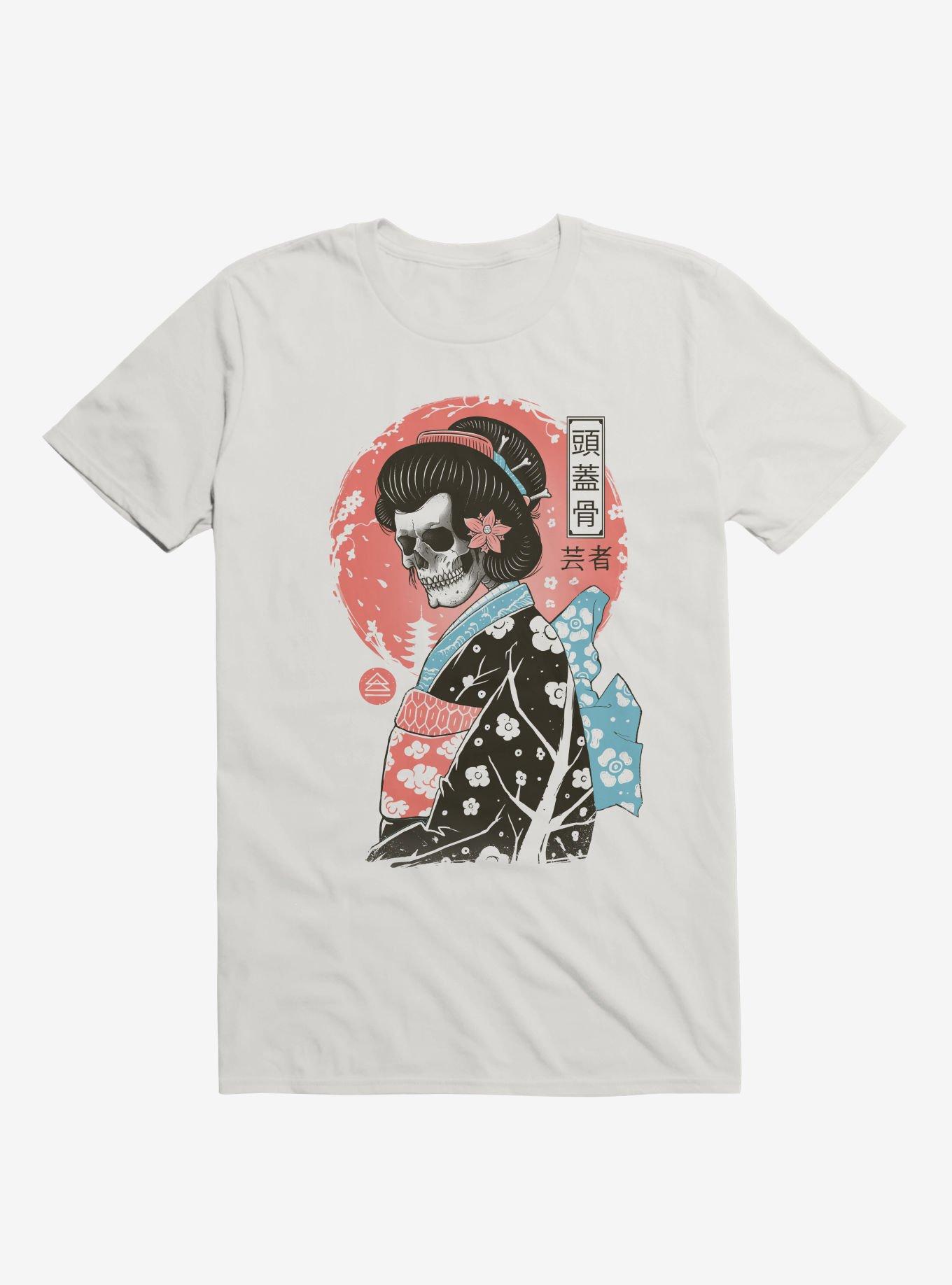 Yokai Geisha White T-Shirt, , hi-res