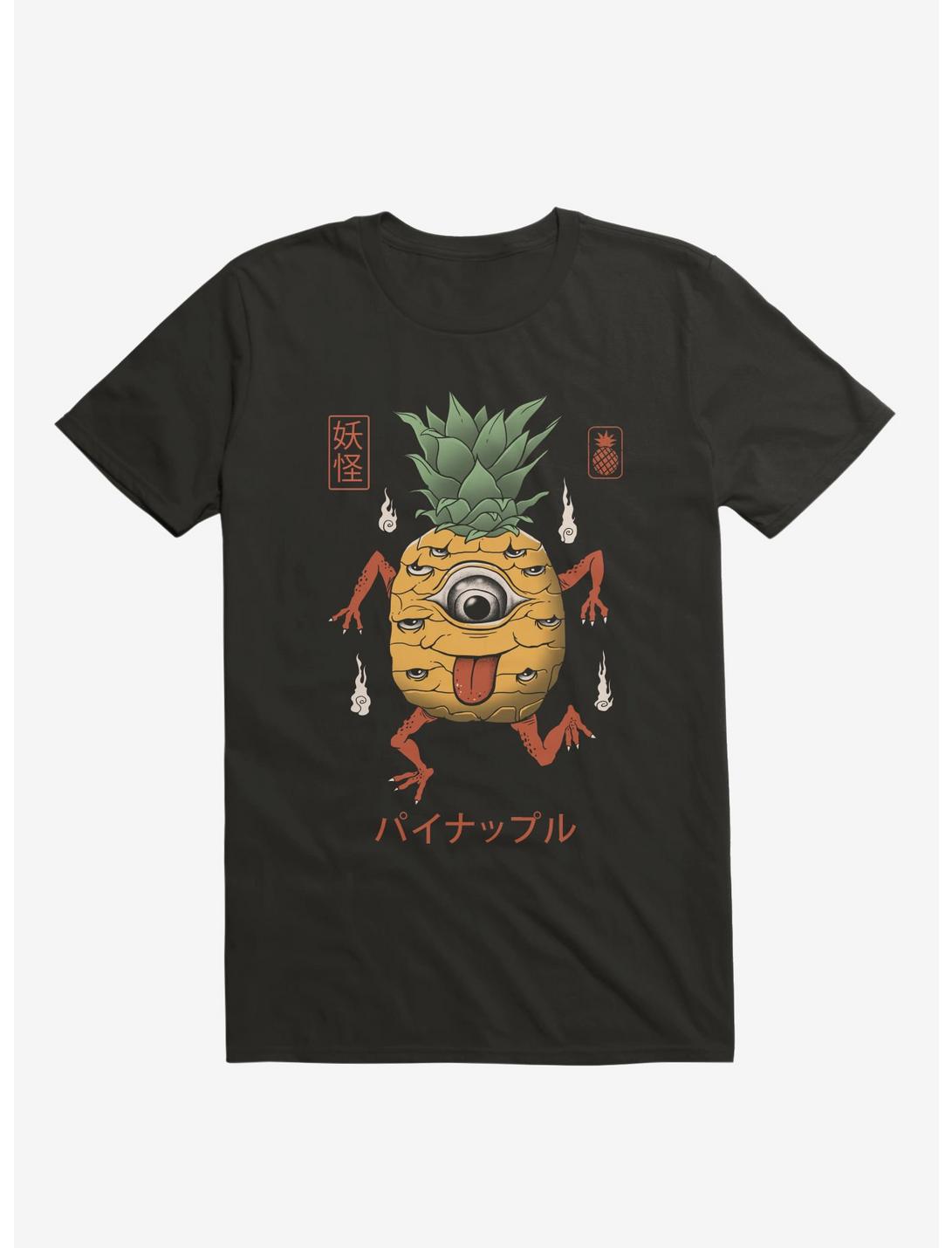 Yokai Pineapple Black T-Shirt, BLACK, hi-res