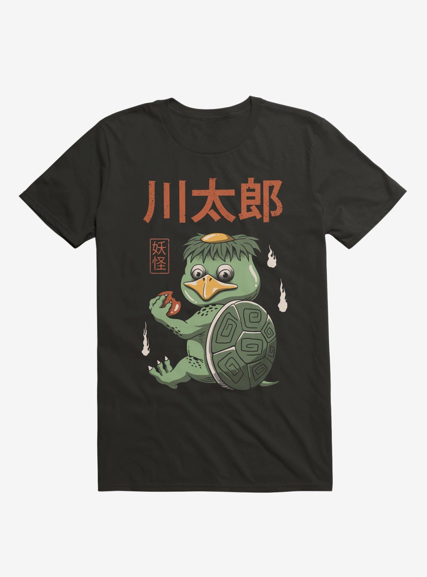 Yokai Turtle Black T-Shirt, BLACK, hi-res