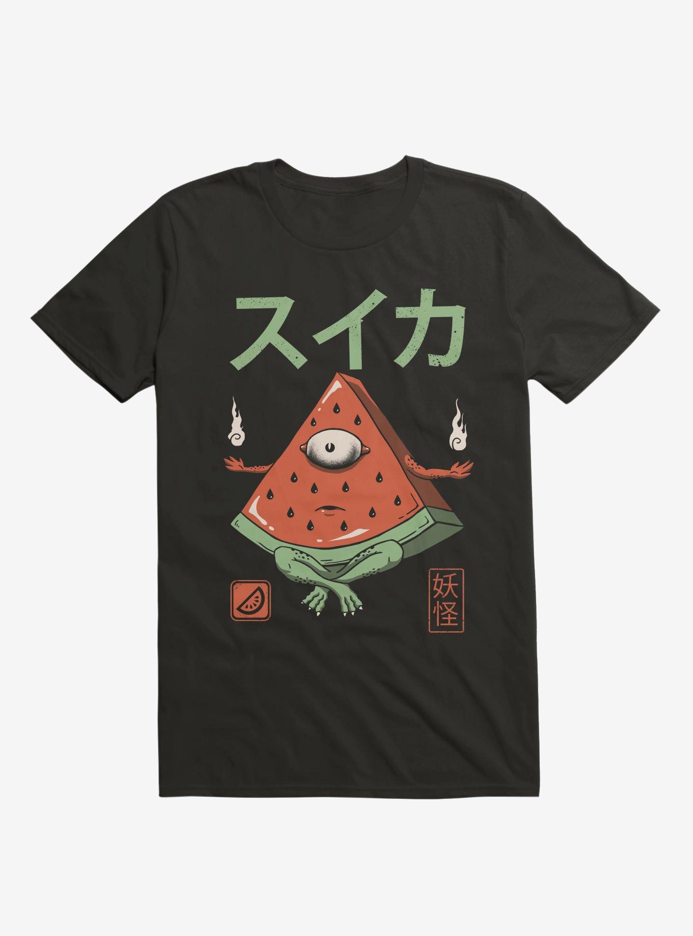 Yokai Watermelon Black T-Shirt, BLACK, hi-res