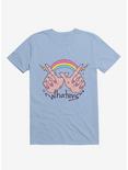 Rainbow Whatevs! Light Blue T-Shirt, LIGHT BLUE, hi-res