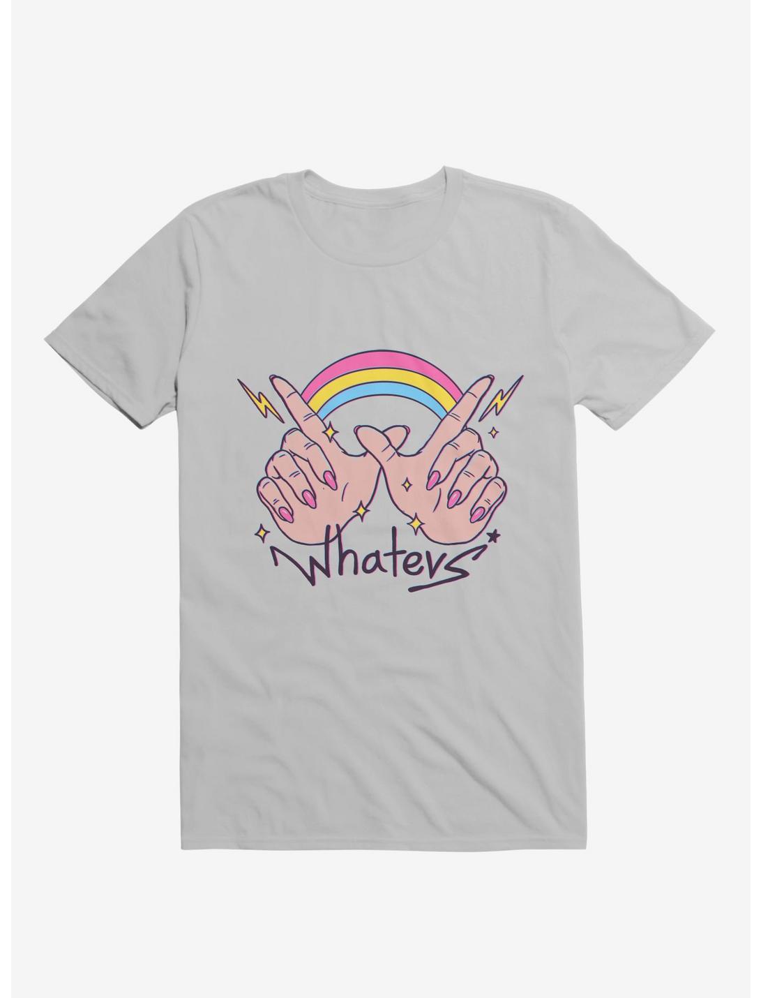 Rainbow Whatevs! Ice Grey T-Shirt, ICE GREY, hi-res