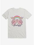Rainbow Whatevs! White T-Shirt, WHITE, hi-res