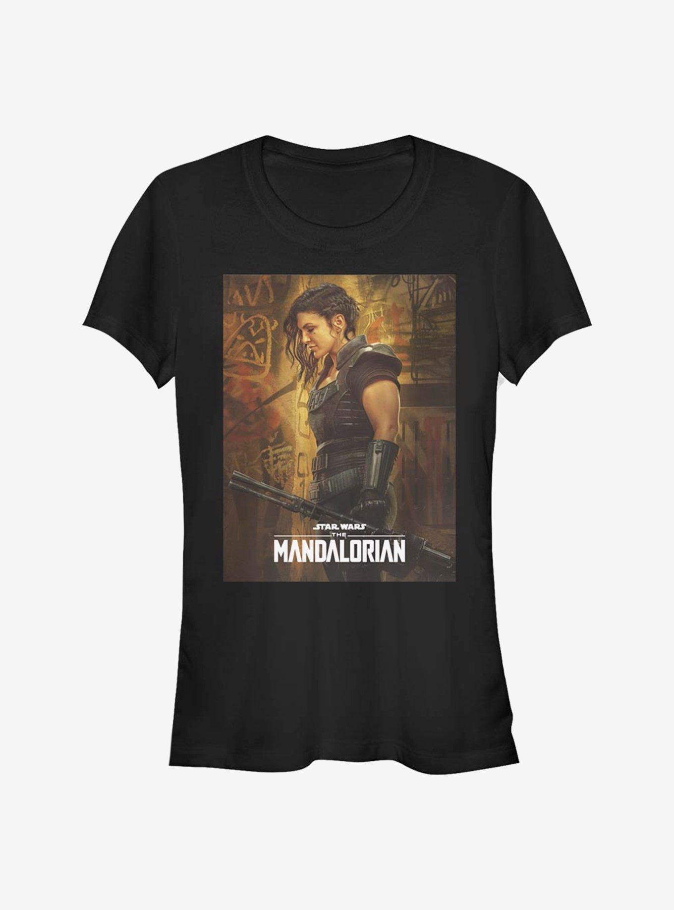 Star Wars The Mandalorian Cara Dune Poster Girls T-Shirt, BLACK, hi-res