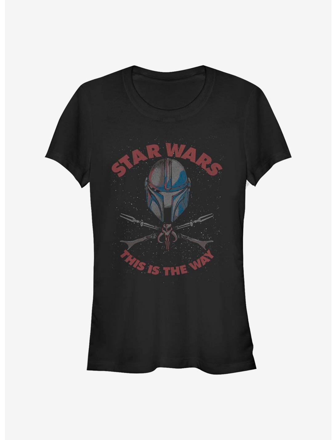 Star Wars The Mandalorian Crossbones Girls T-Shirt, BLACK, hi-res