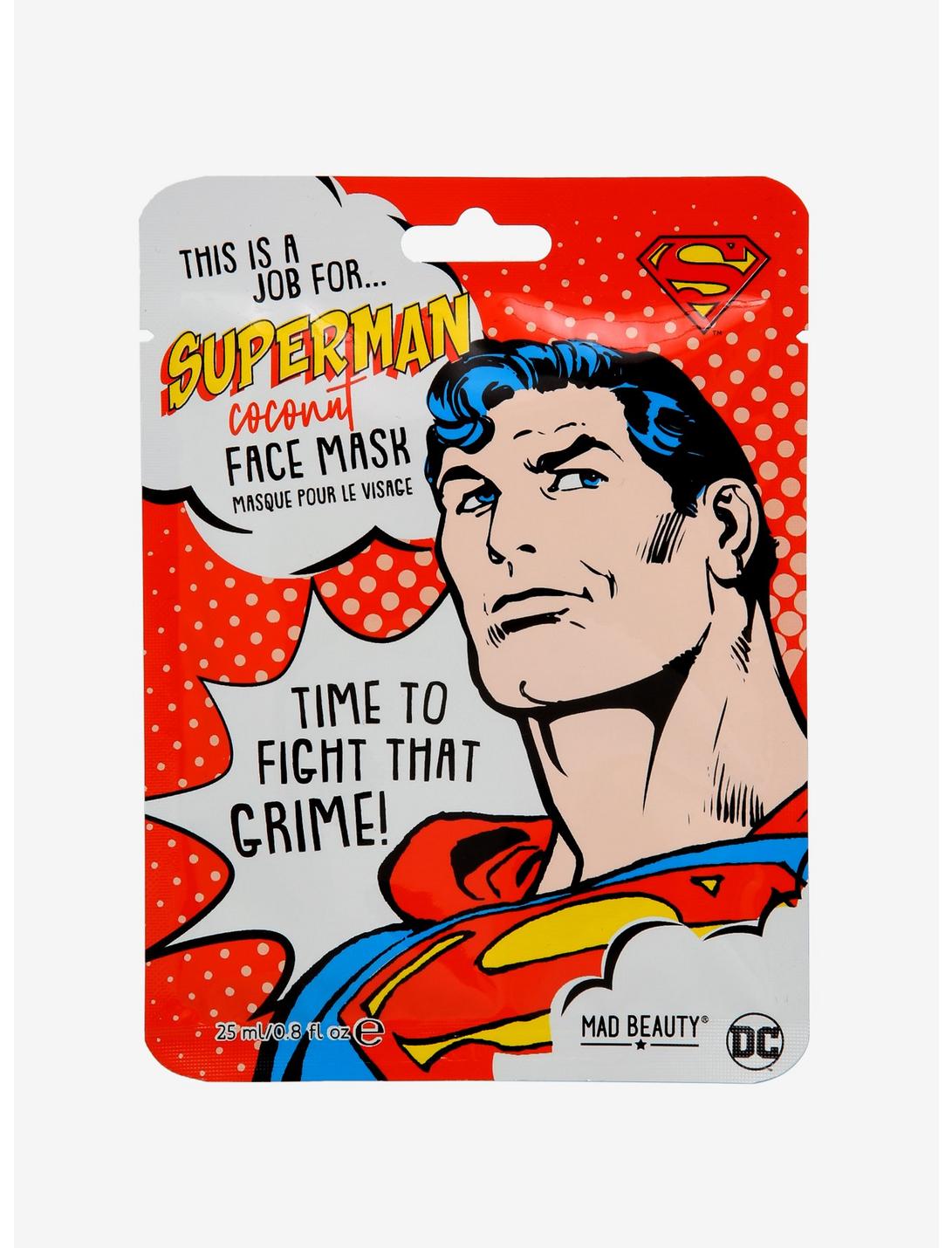 Mad Beauty DC Comics Superman Coconut Face Mask, , hi-res
