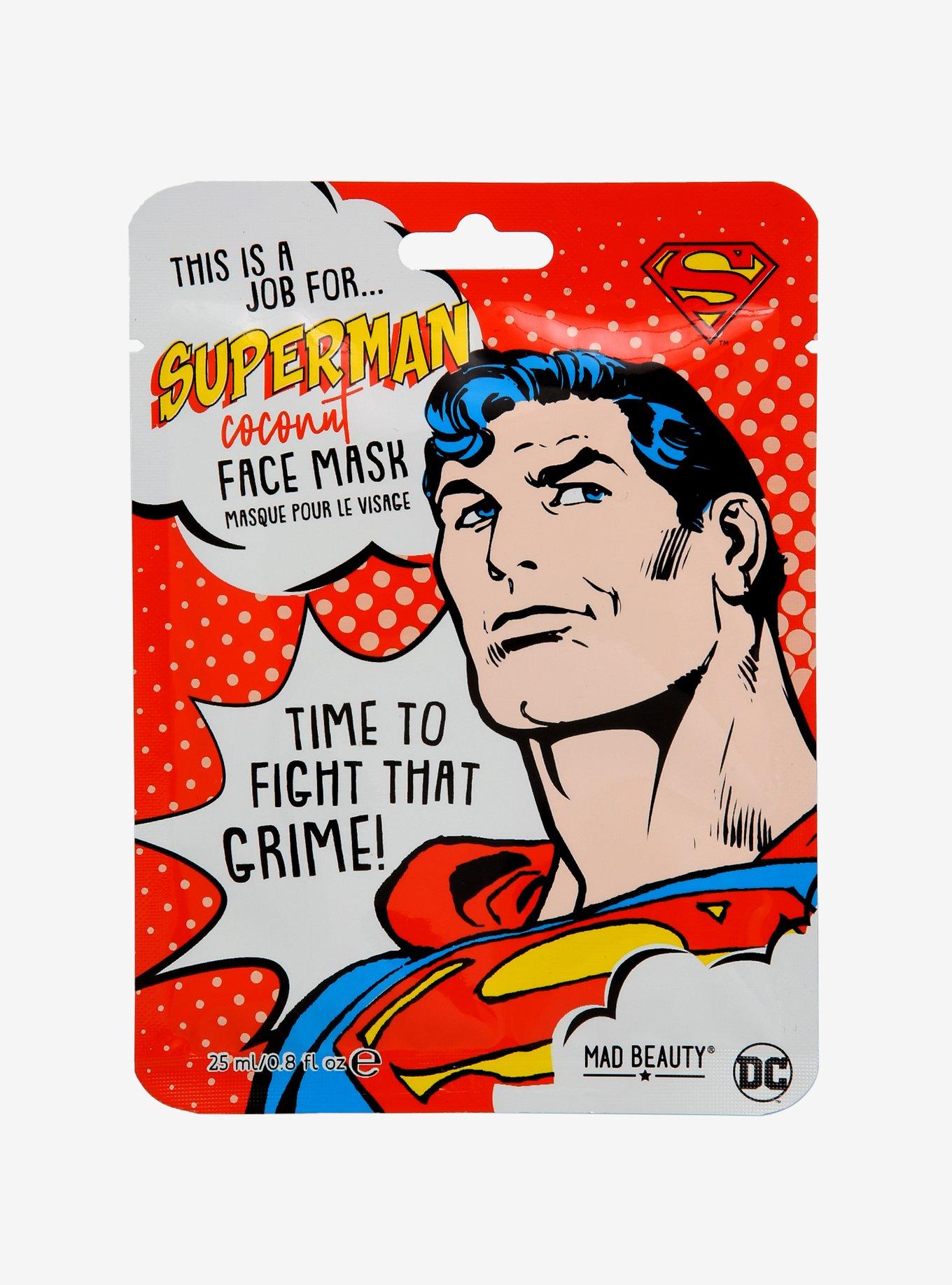 Mad Beauty DC Comics Superman Coconut Face Mask, , hi-res