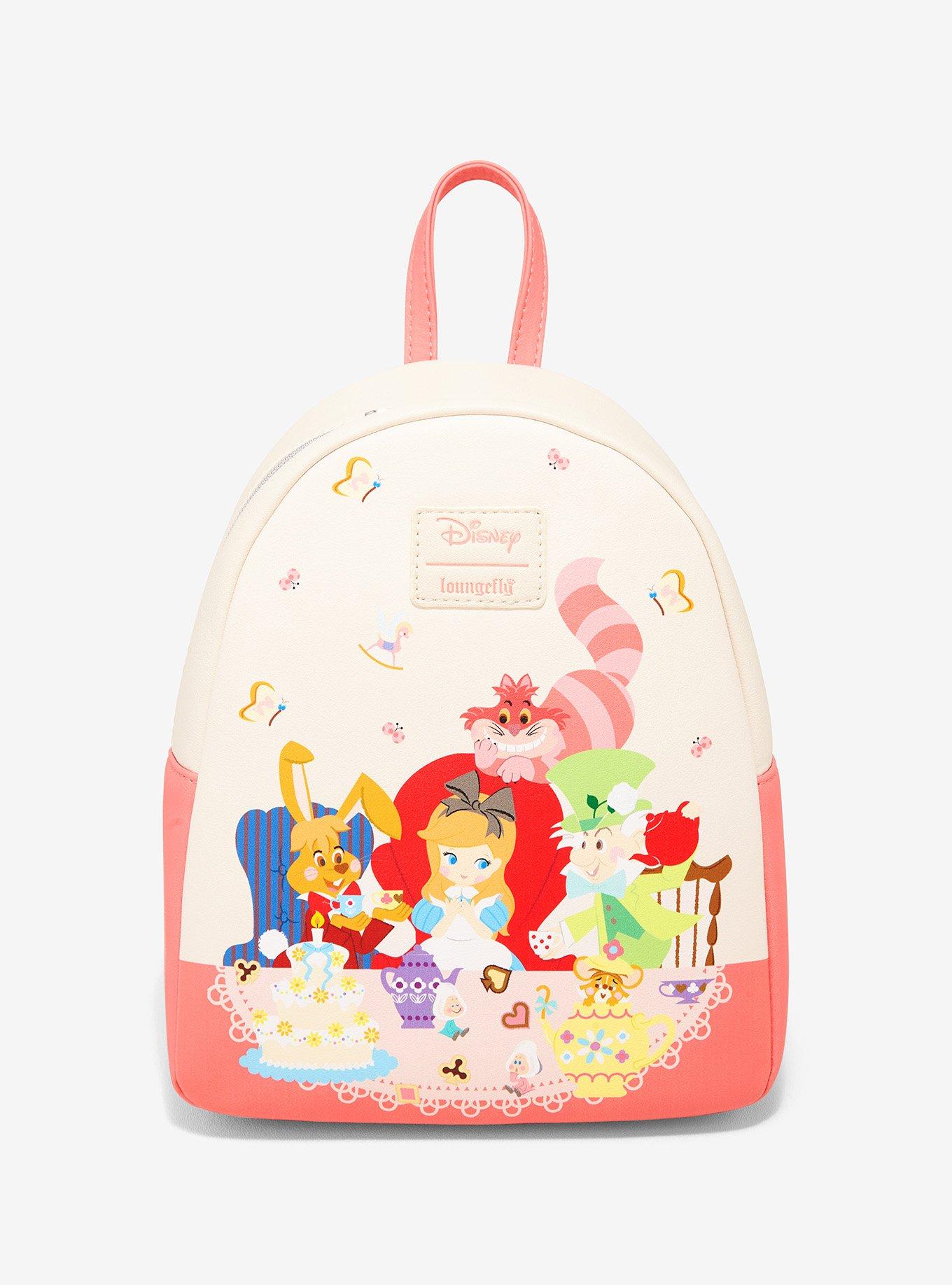 Loungefly Disney Alice in Wonderland Mushroom Tea Party Mini Backpack 