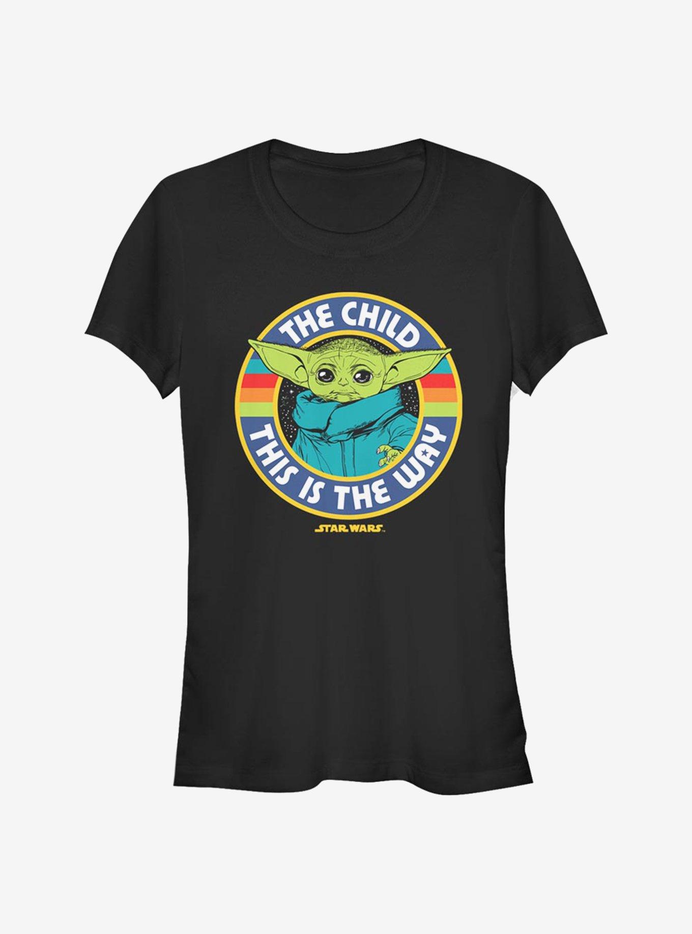 Rainbow Wars The Mandalorian Rainbow The Child Girls T-Shirt, , hi-res