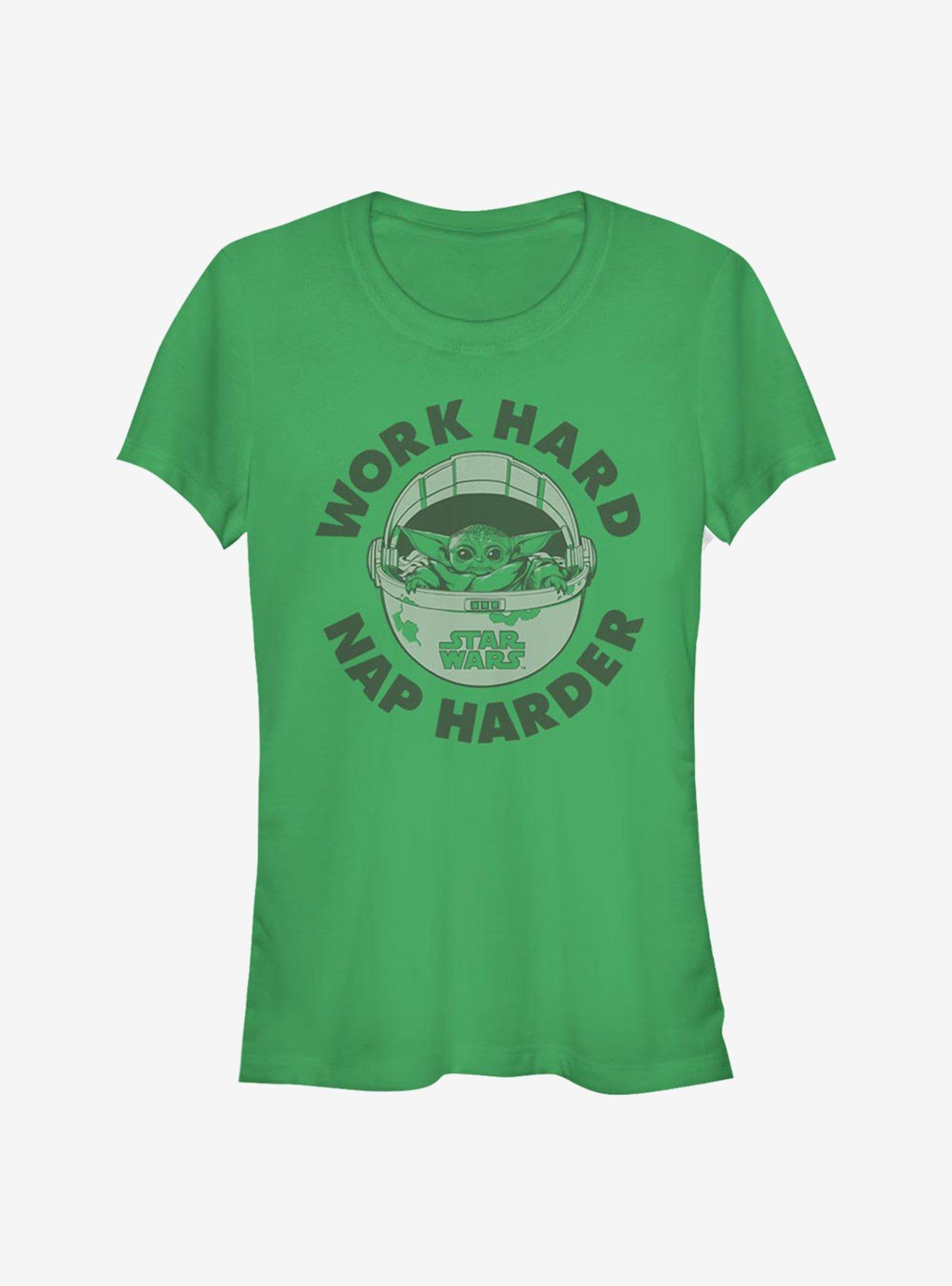 Star Wars The Mandalorian Child Nap Harder Girls T-Shirt