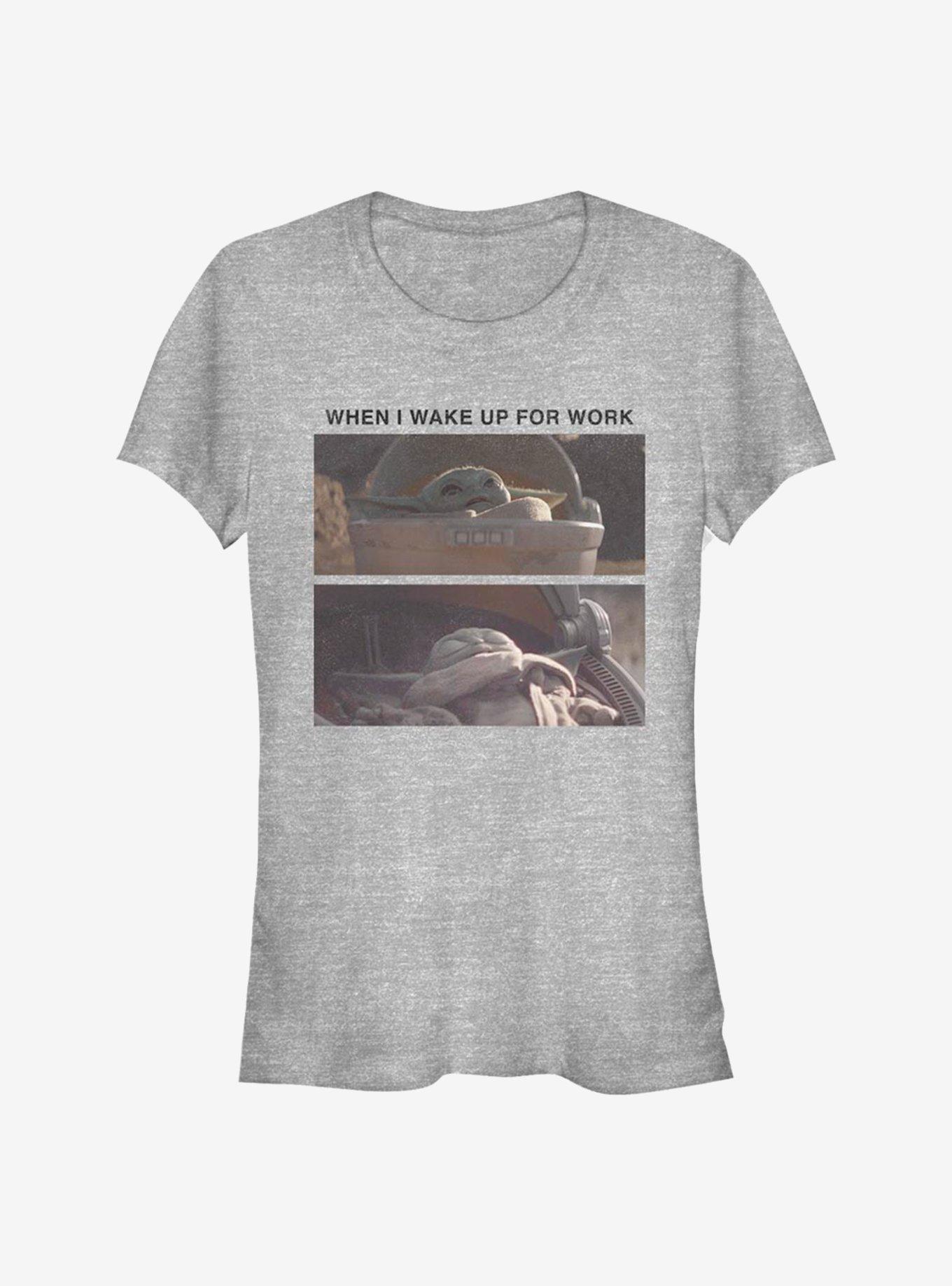 Star Wars The Mandalorian Child Work Meme Girls T-Shirt