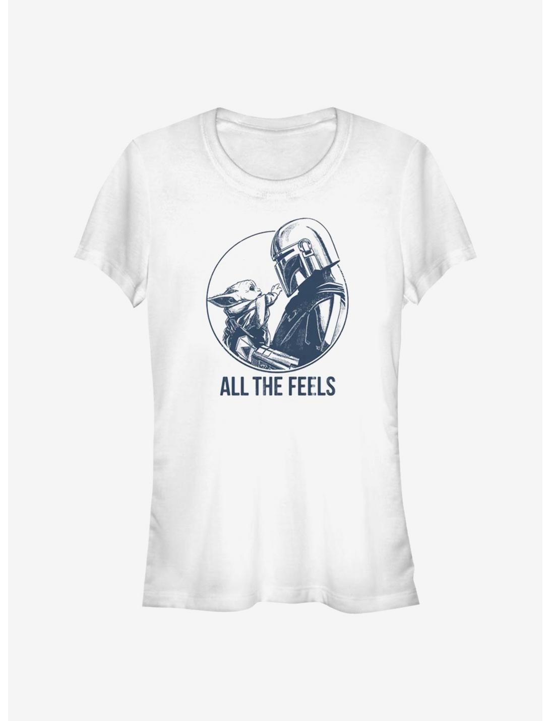Star Wars The Mandalorian The Feels Girls T-Shirt, WHITE, hi-res