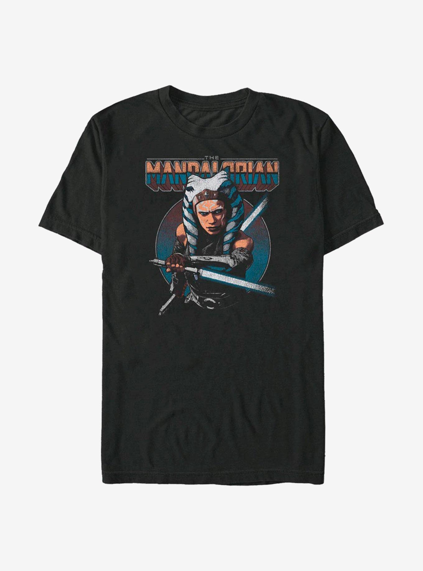 Star Wars The Mandalorian Ahsoka Circle T-Shirt, BLACK, hi-res