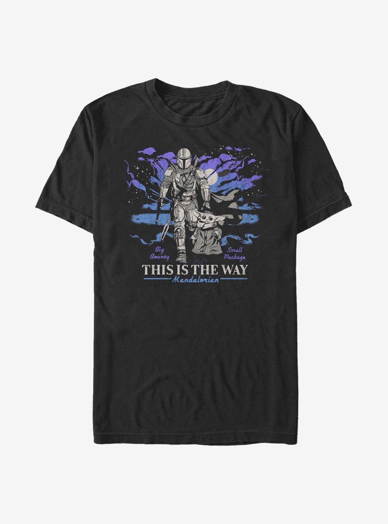 Star Wars The Mandalorian Big Bounty Small Package T-Shirt, BLACK, hi-res