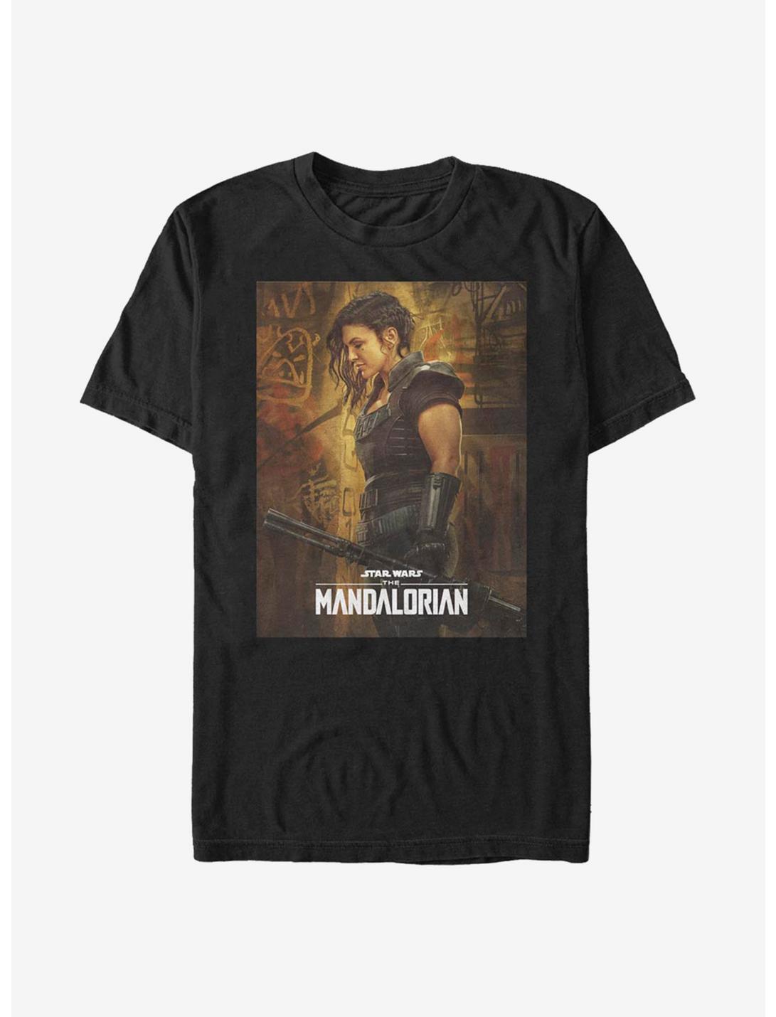 Star Wars The Mandalorian Cara Dune Poster T-Shirt, BLACK, hi-res