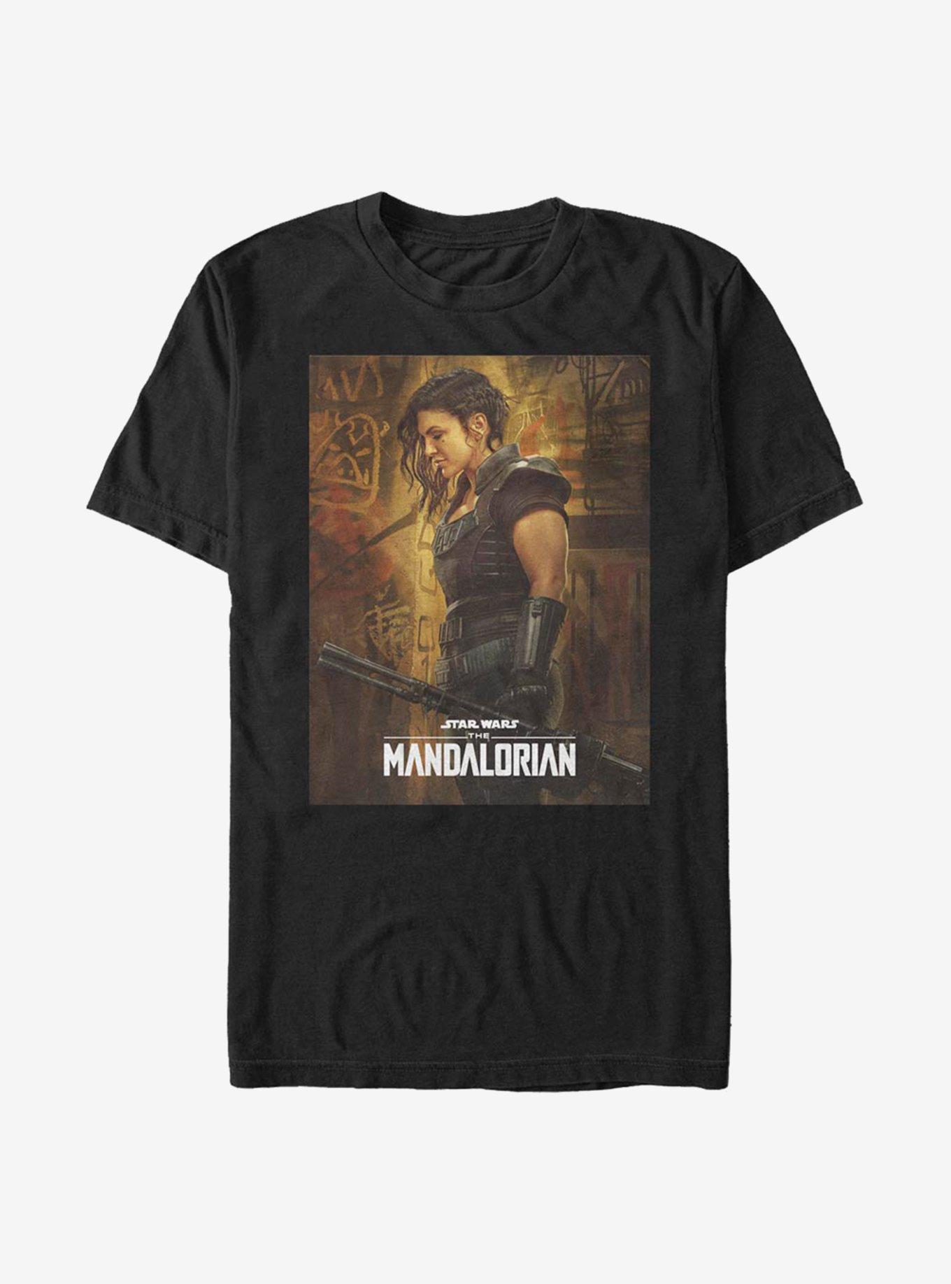 Star Wars The Mandalorian Cara Dune Poster T-Shirt, BLACK, hi-res