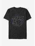 Star Wars The Mandalorian Constellation The Child T-Shirt, BLACK, hi-res
