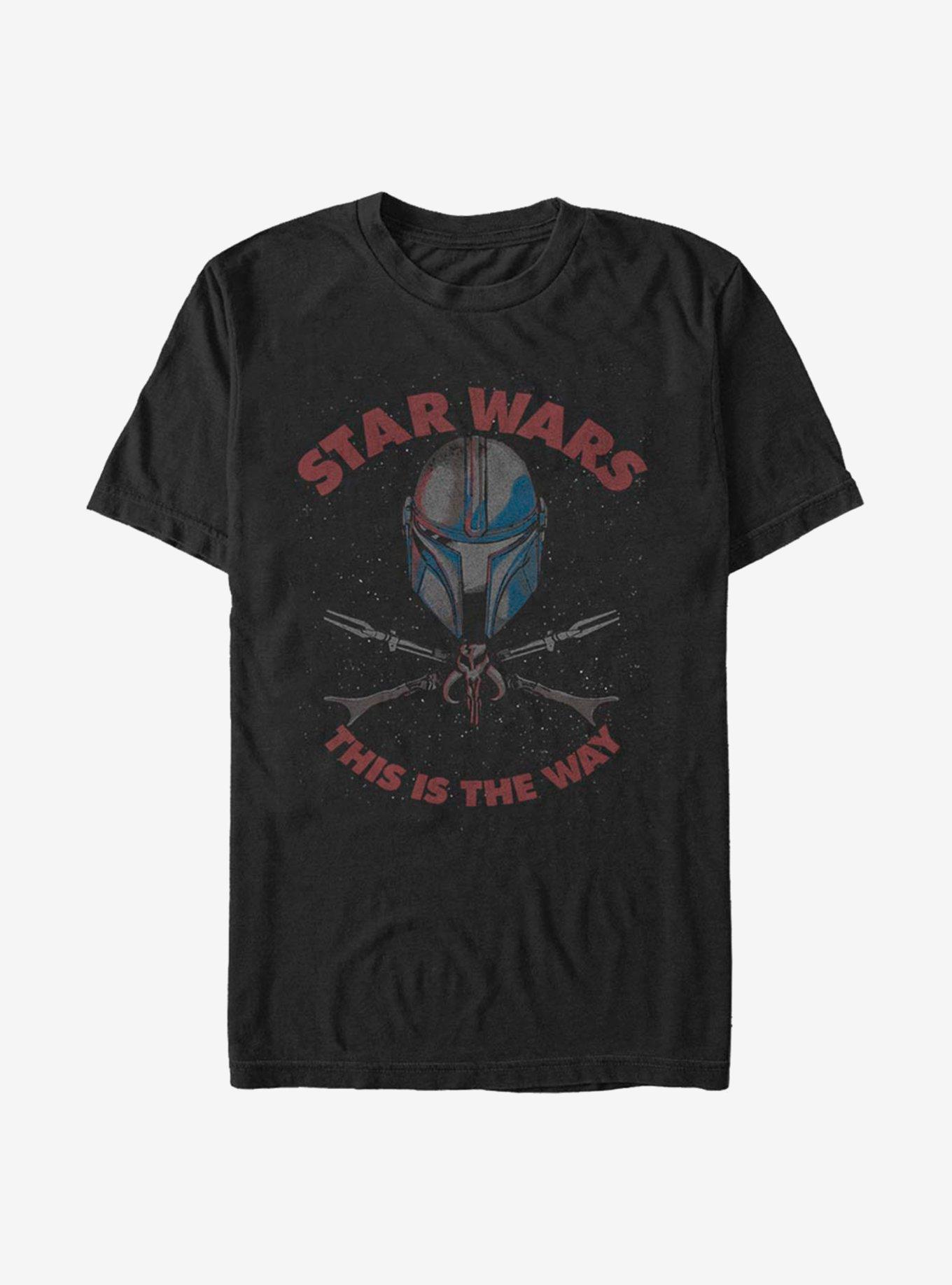 Star Wars The Mandalorian Crossbones T-Shirt, BLACK, hi-res
