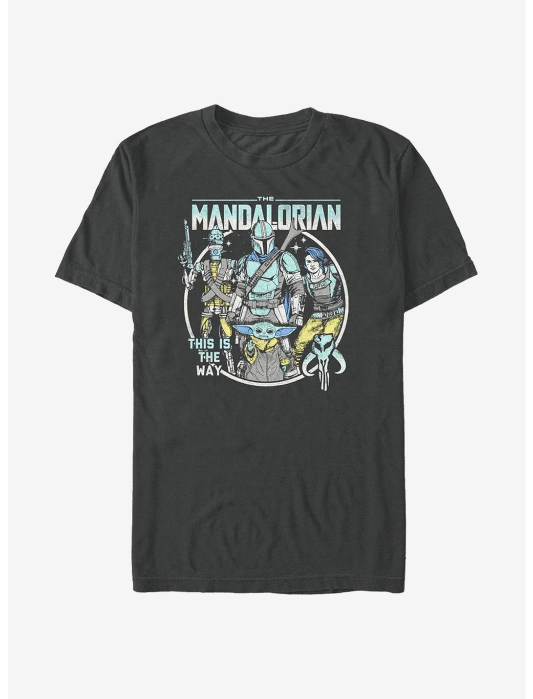 Star Wars The Mandalorian Mando Crew Pop T-Shirt, CHARCOAL, hi-res