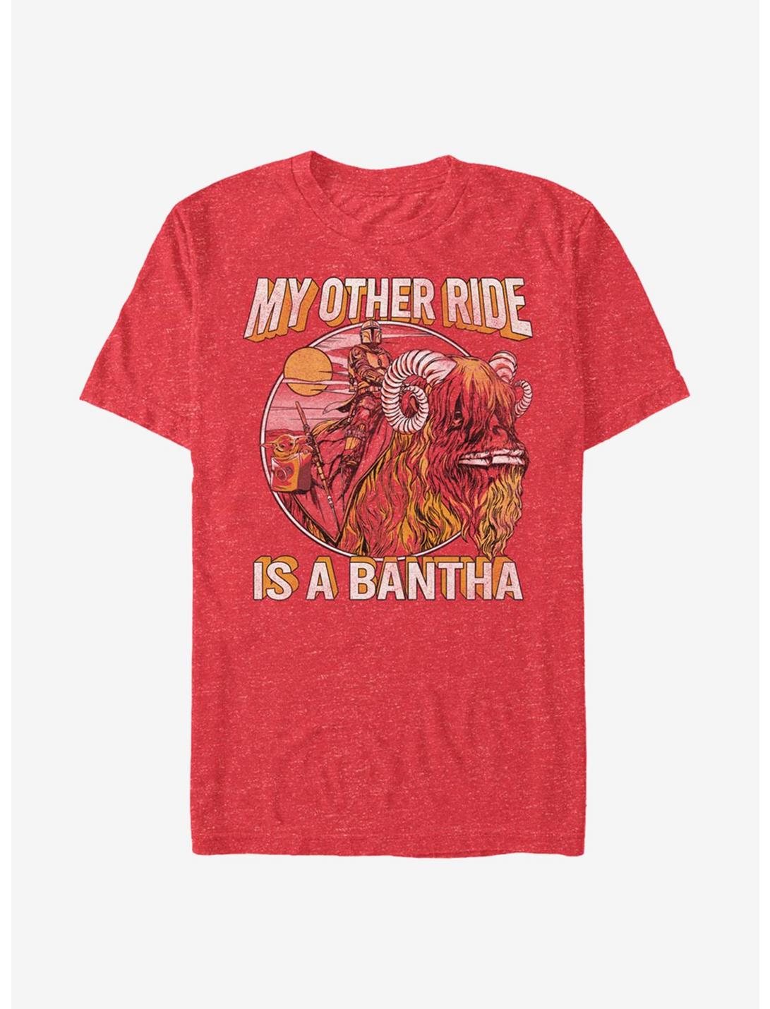 Star Wars The Mandalorian My Other Ride T-Shirt, RED HTR, hi-res