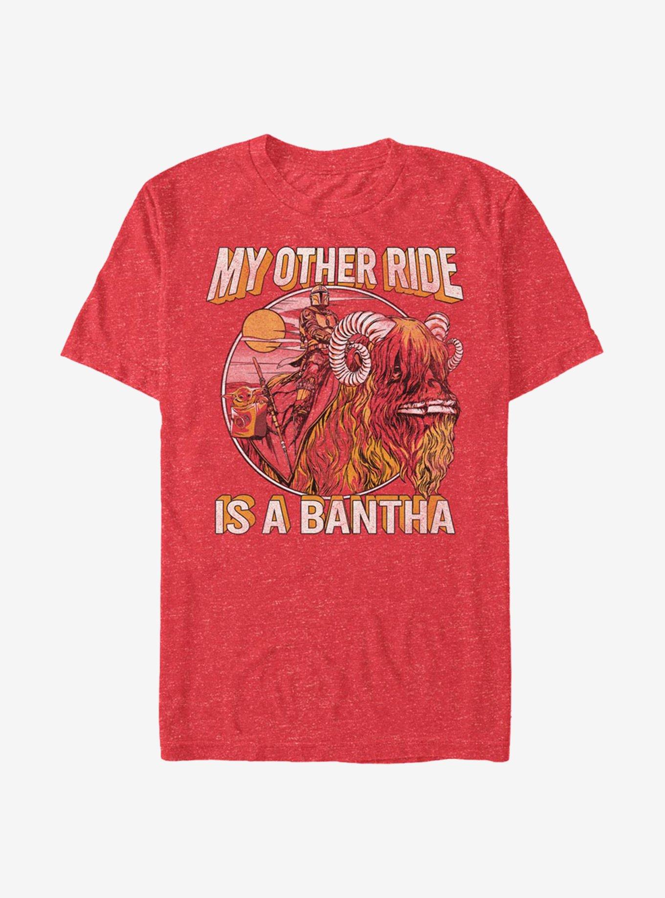 Star Wars The Mandalorian My Other Ride T-Shirt, RED HTR, hi-res