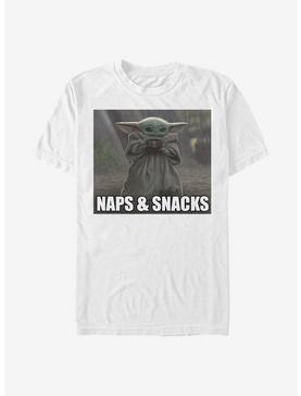 Star Wars The Mandalorian Naps And Snacks The Child T-Shirt, , hi-res