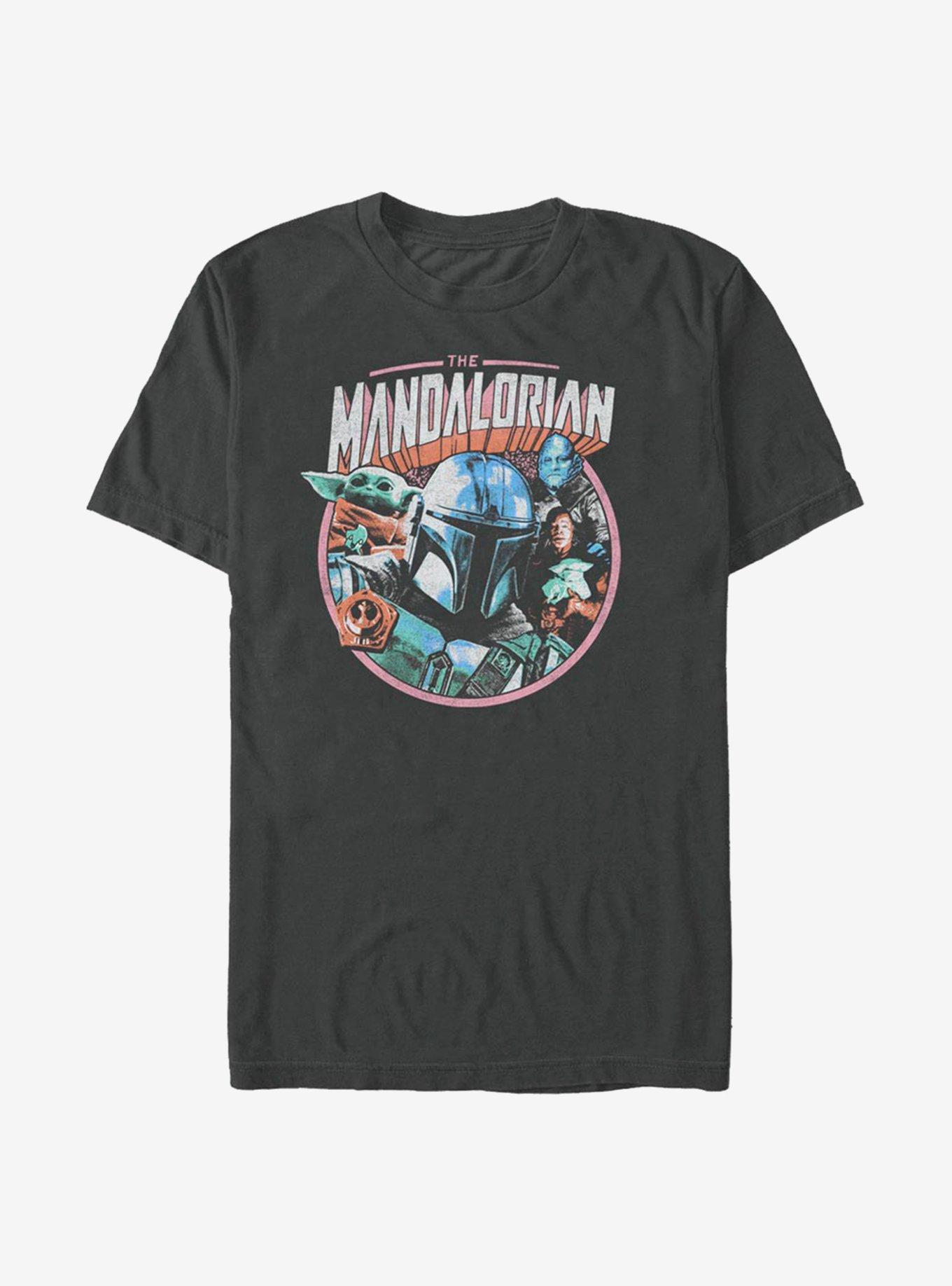 Star Wars The Mandalorian Pop Frame Crew T-Shirt, CHARCOAL, hi-res