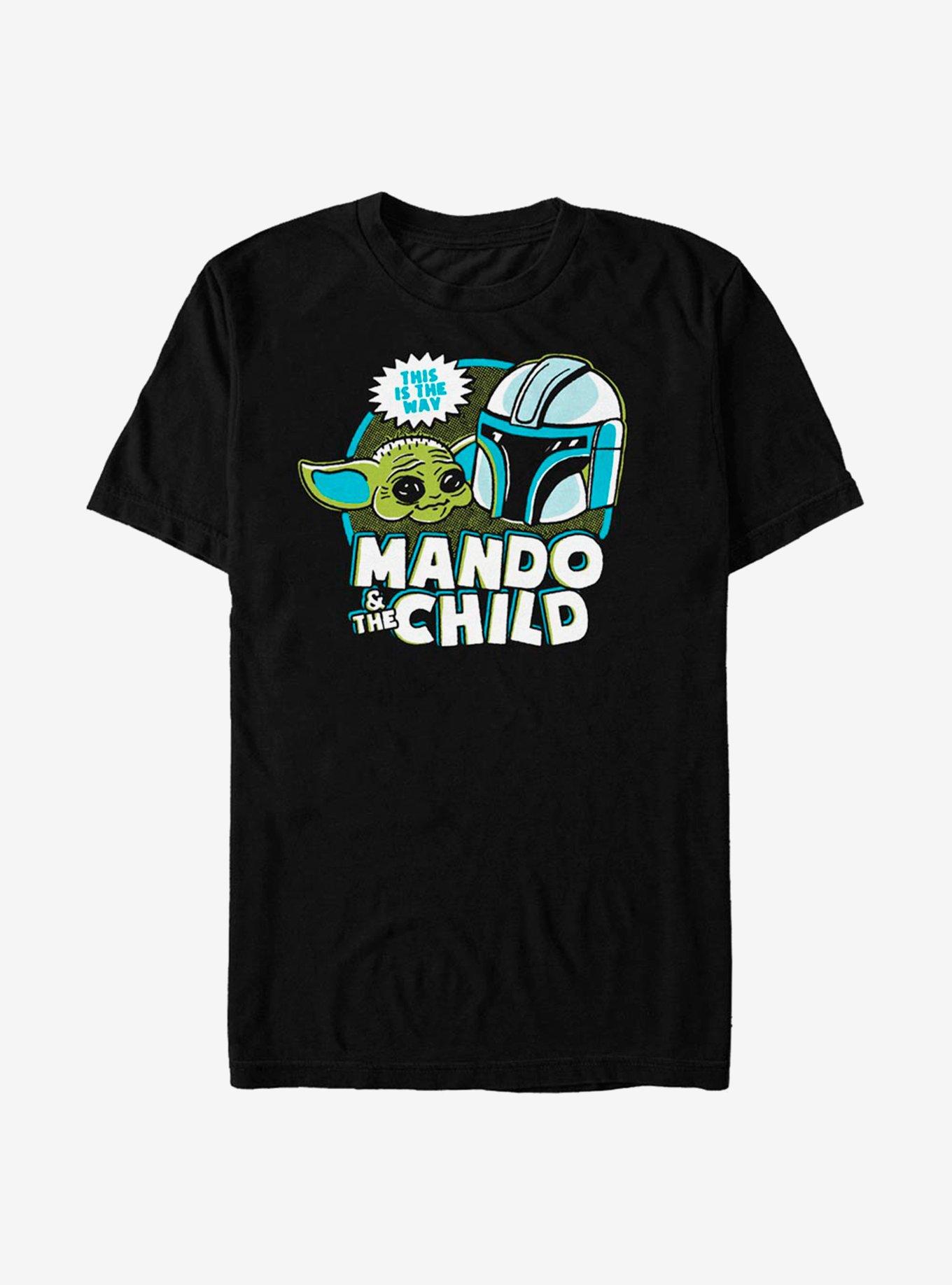 Star Wars The Mandalorian Saturday Cartoon T-Shirt, BLACK, hi-res