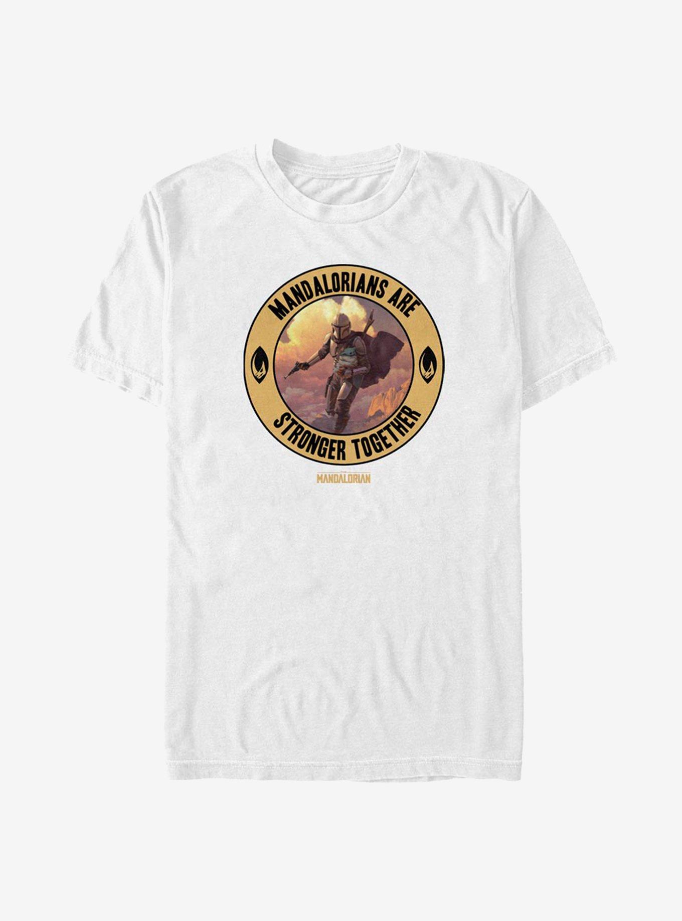 Star Wars The Mandalorian Stronger Together T-Shirt, WHITE, hi-res