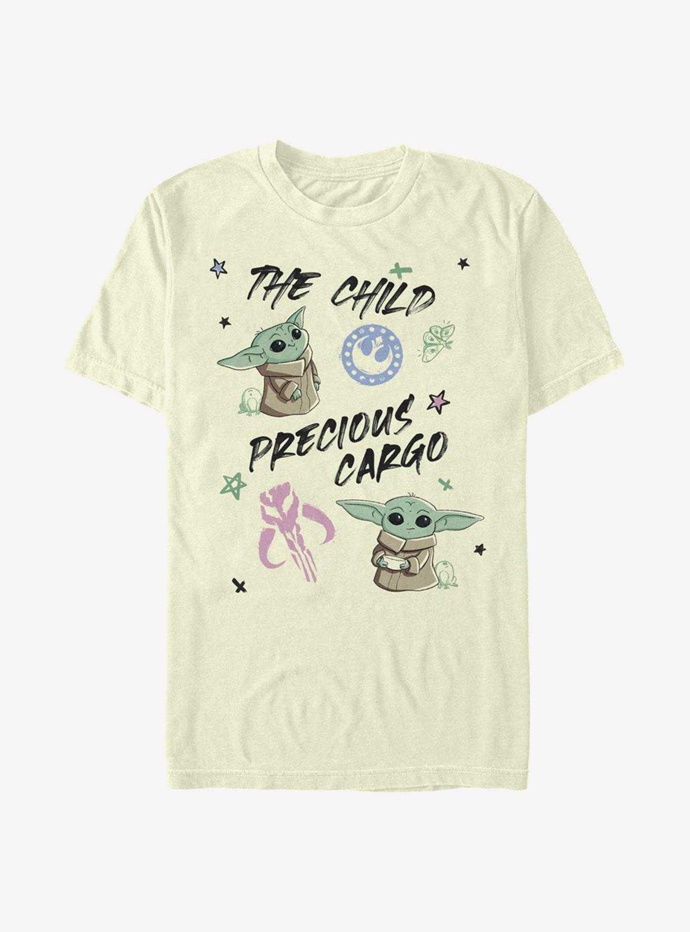 Star Wars The Mandalorian The Child Art Sketch T-Shirt, NATURAL, hi-res