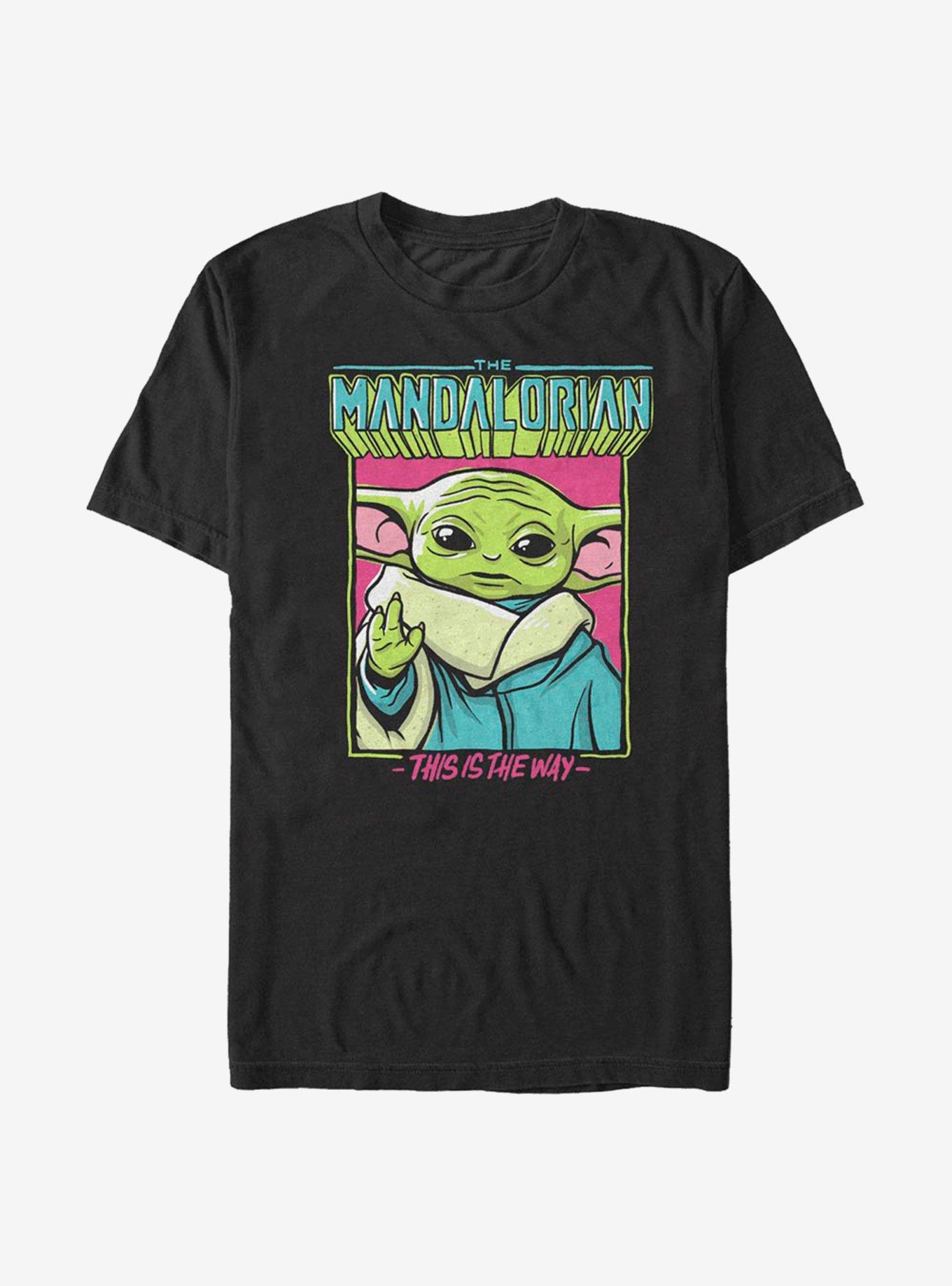 Star Wars The Mandalorian The Child Pop Art Sketch T-Shirt, BLACK, hi-res