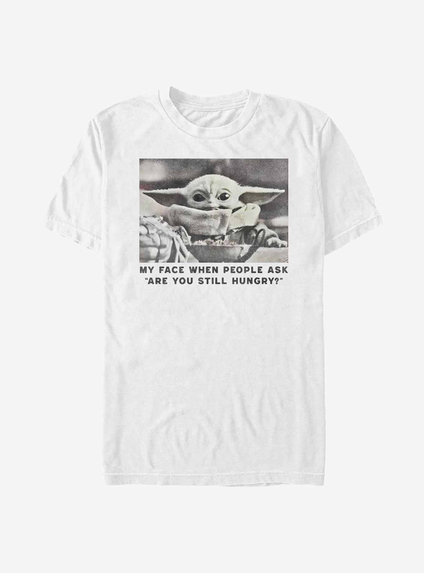 Star Wars The Mandalorian The Child Still Hungry T-Shirt, WHITE, hi-res