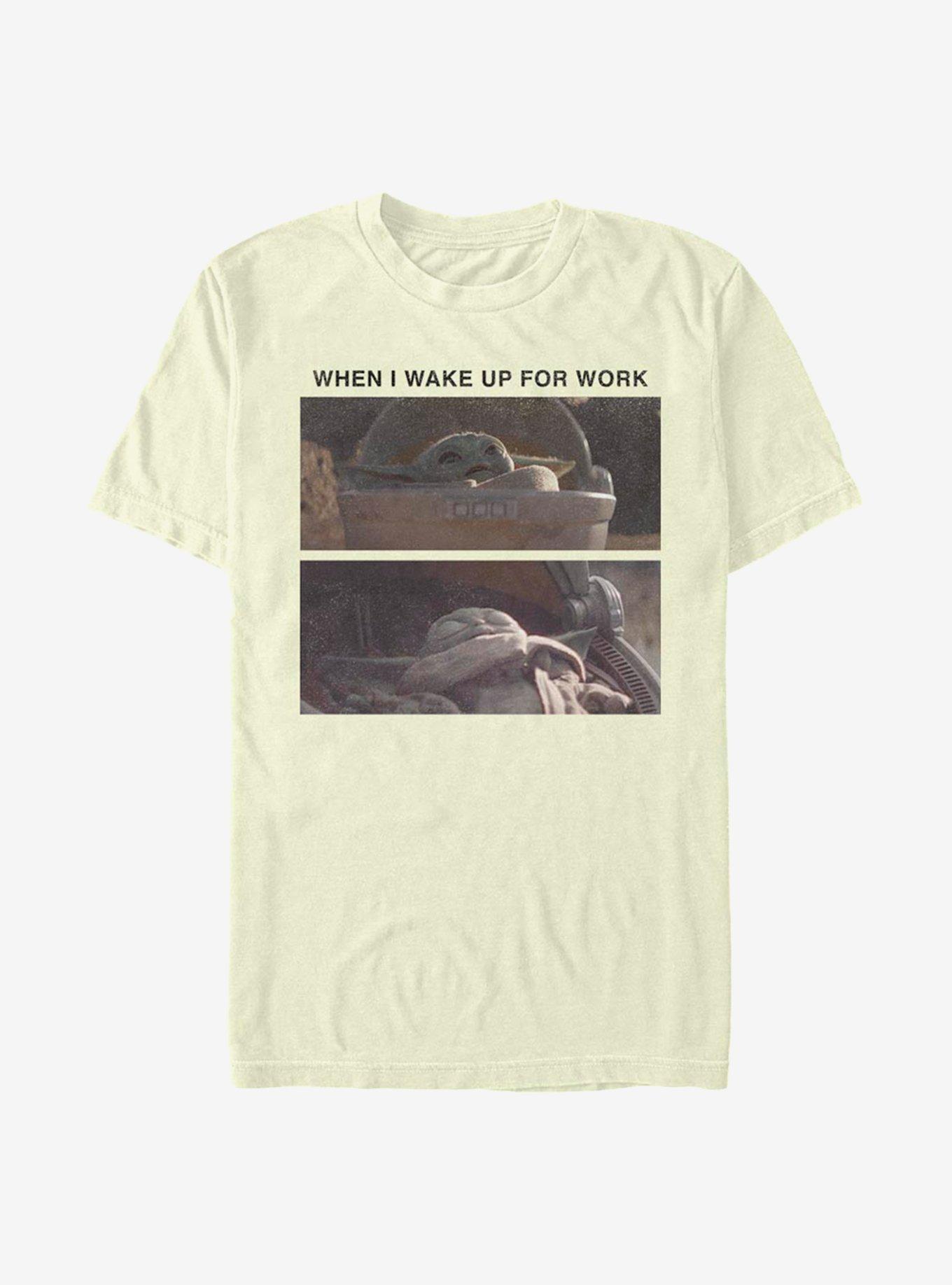 Star Wars The Mandalorian The Child Work Meme T-Shirt, NATURAL, hi-res
