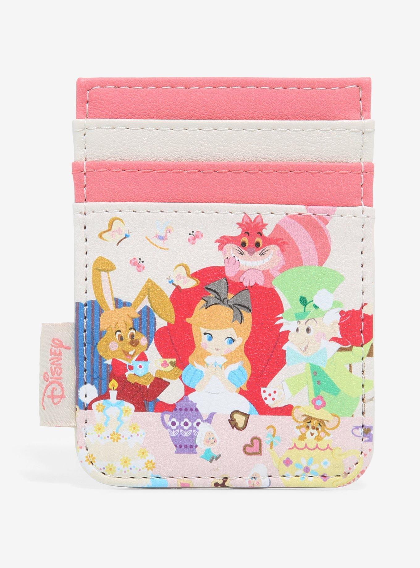 Loungefly Disney Alice In Wonderland Pink Tea Party Cardholder, , hi-res